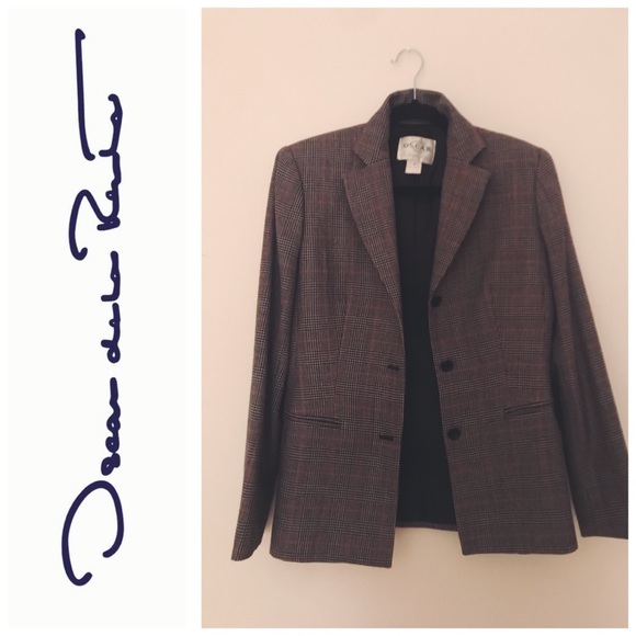 Oscar de la Renta Jackets & Blazers - Oscar De La Renta Check Blazer